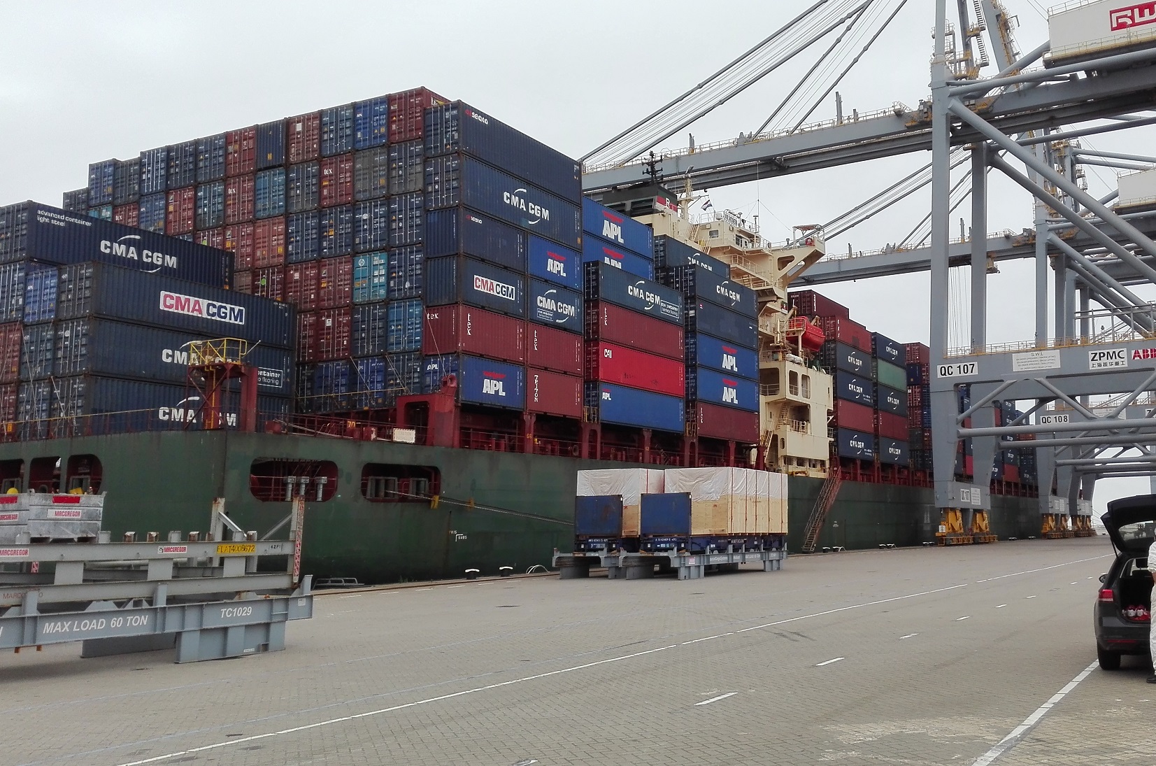 ship condition inspection owners rotterdam container ship