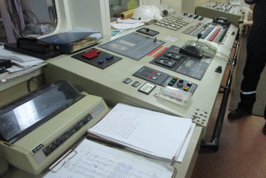 Engine control room reviewed during casualty investigation
