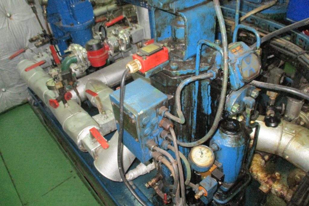 Machinery oil leakage identified during pre-purchase survey